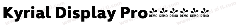 Kyrial Display Pro字体转换